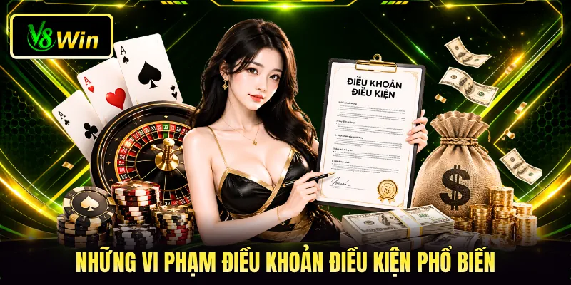 Những vi phạm điều khoản điều kiện phổ biến Những vi phạm điều khoản điều kiện phổ biến